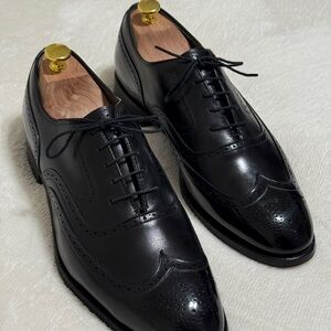 Johnston & Murphy Black Leather Oxfords